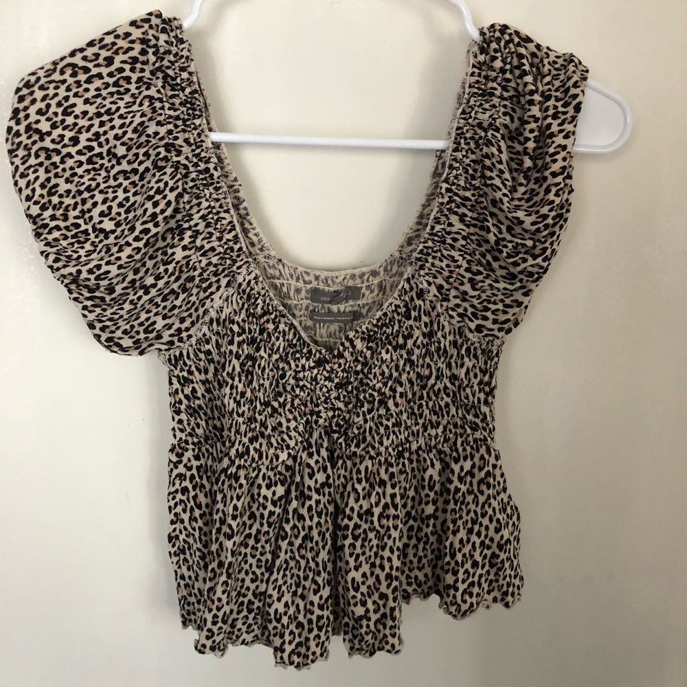 Urban Outfitters Cheetah print top